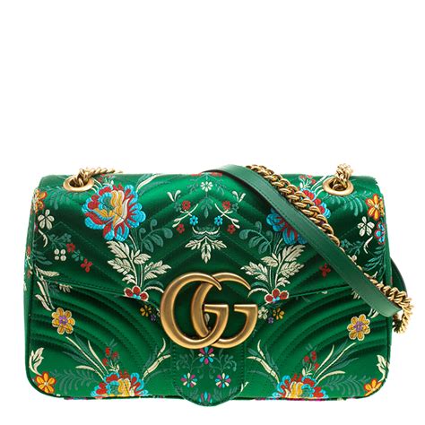 gucci green floral marmont|gucci marmont 2.0 crossbody.